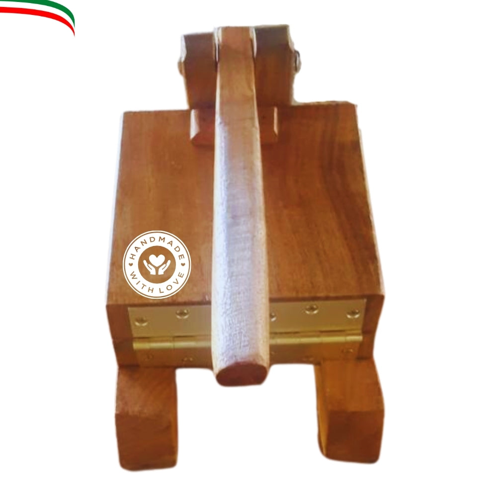 Maquina Prensa Para Hacer Tortillas Grande de Madera Mezquite
