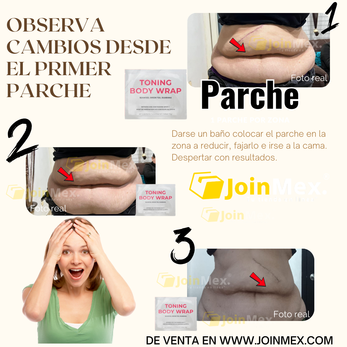 Parche reductor de tallas en solo 45 minutos