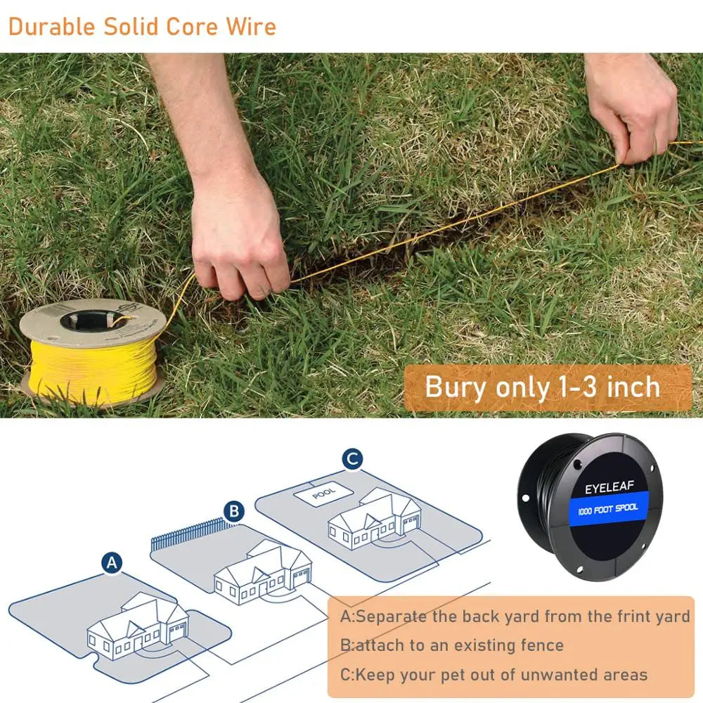 Remo Wireless Training Collar with Electric Fence System for Small and Large Dogs