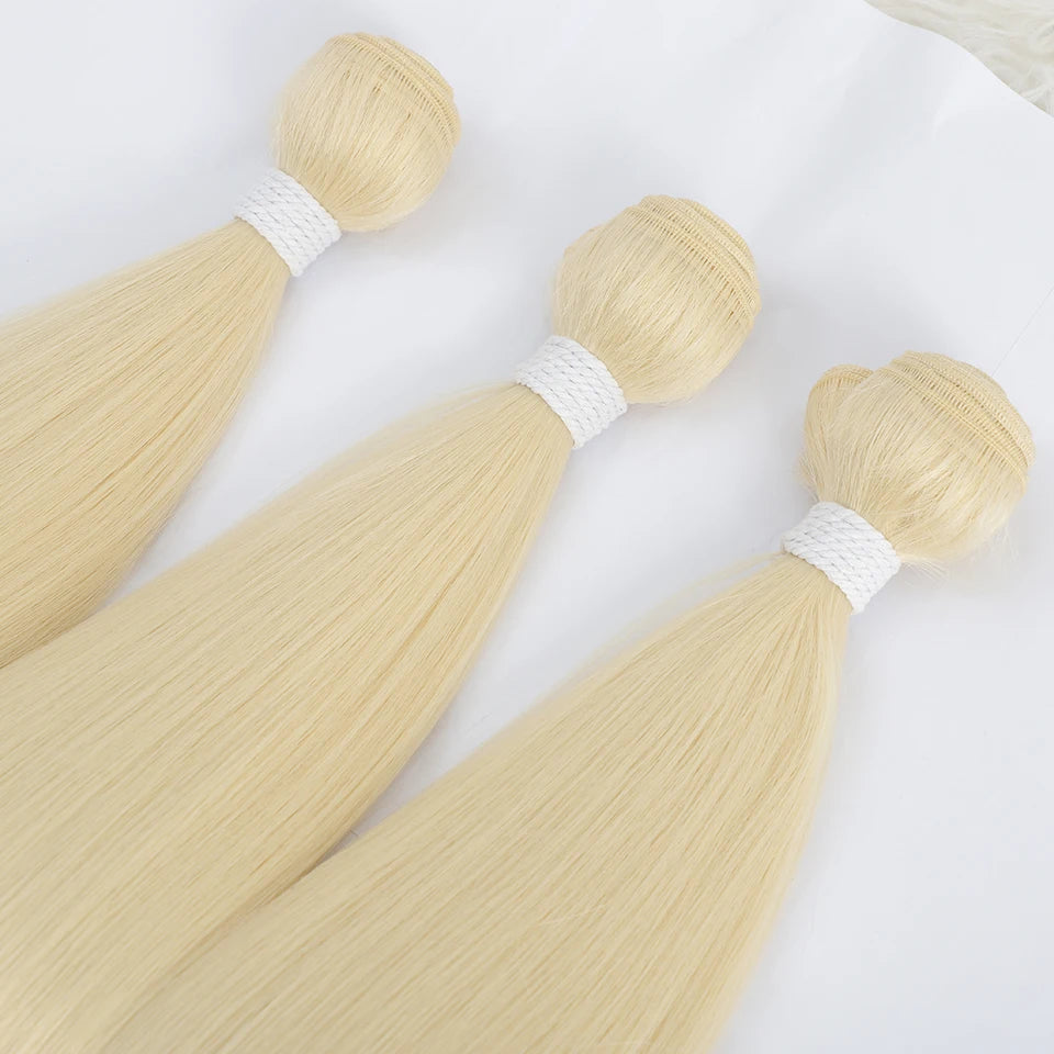 Natural Hair Salon Straight Bone Hair Extensions Fiber
