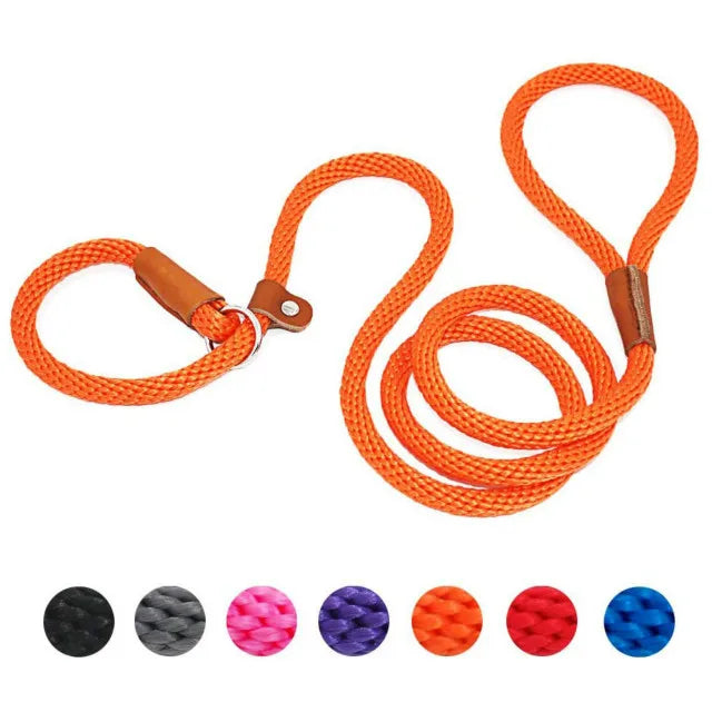 Dog Collar Anti-slip Lead Leash High Strength Braided Rope