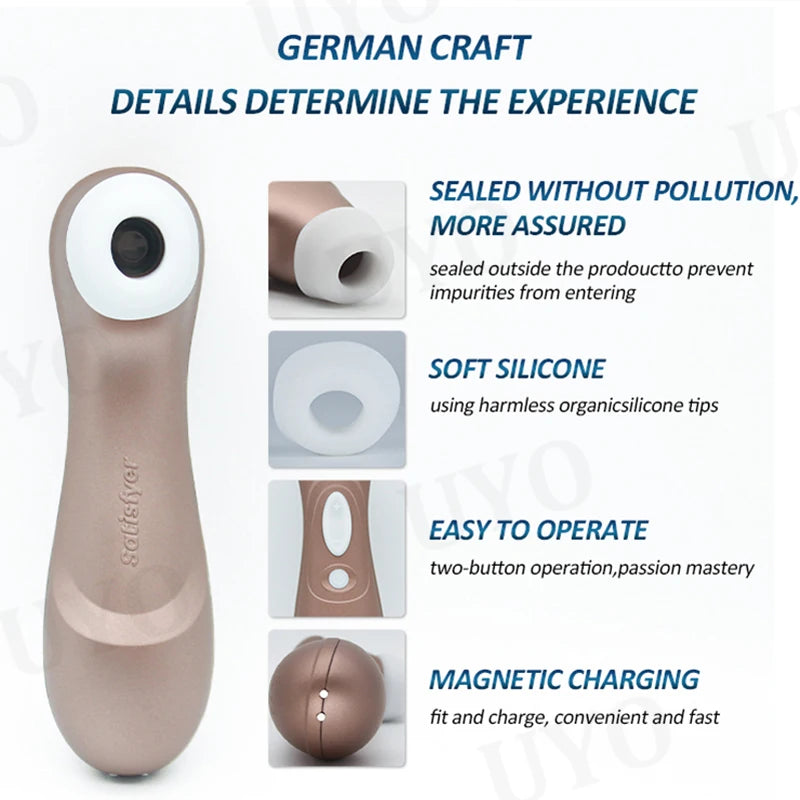 satisfyer pro 2 vibrador de succión de clítoris pro 2 para mujer, juguetes para adultos, estimulador de clítoris, succionador, usb, sex shop