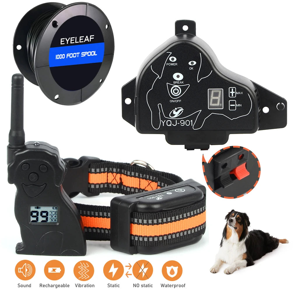 Remo Wireless Training Collar with Electric Fence System for Small and Large Dogs