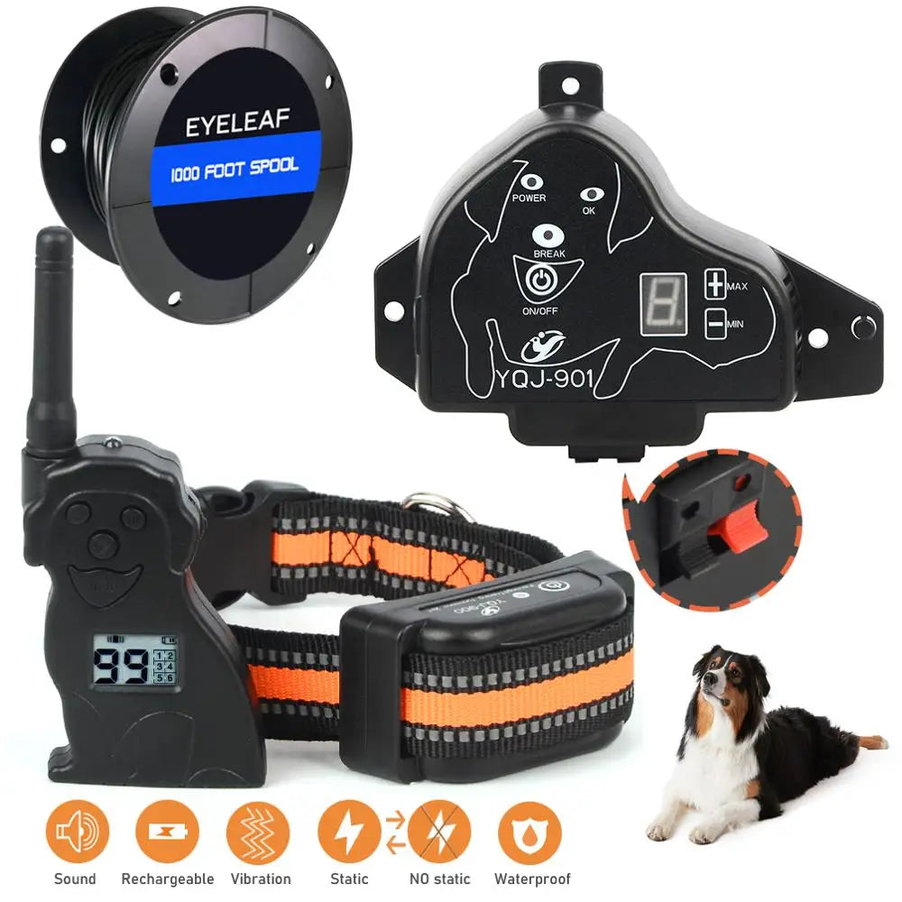 Remo Wireless Training Collar with Electric Fence System for Small and Large Dogs