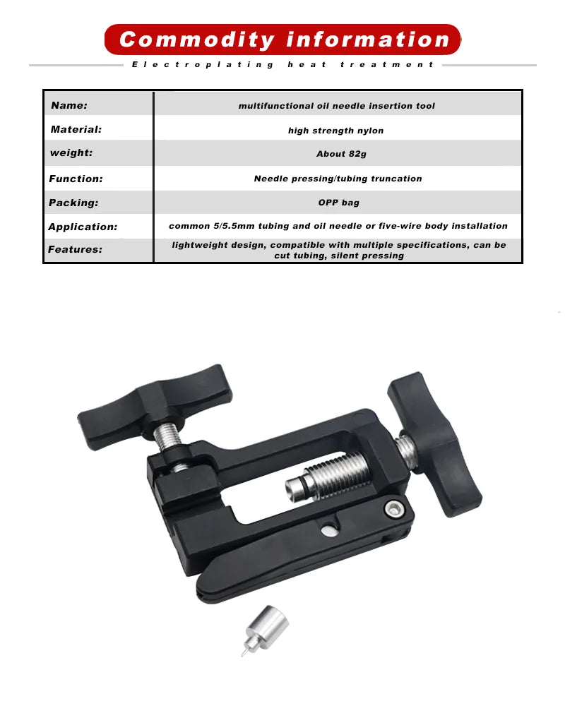 RIDERACE-Herramienta de reparación de frenos de bicicleta, cortador de agujas d