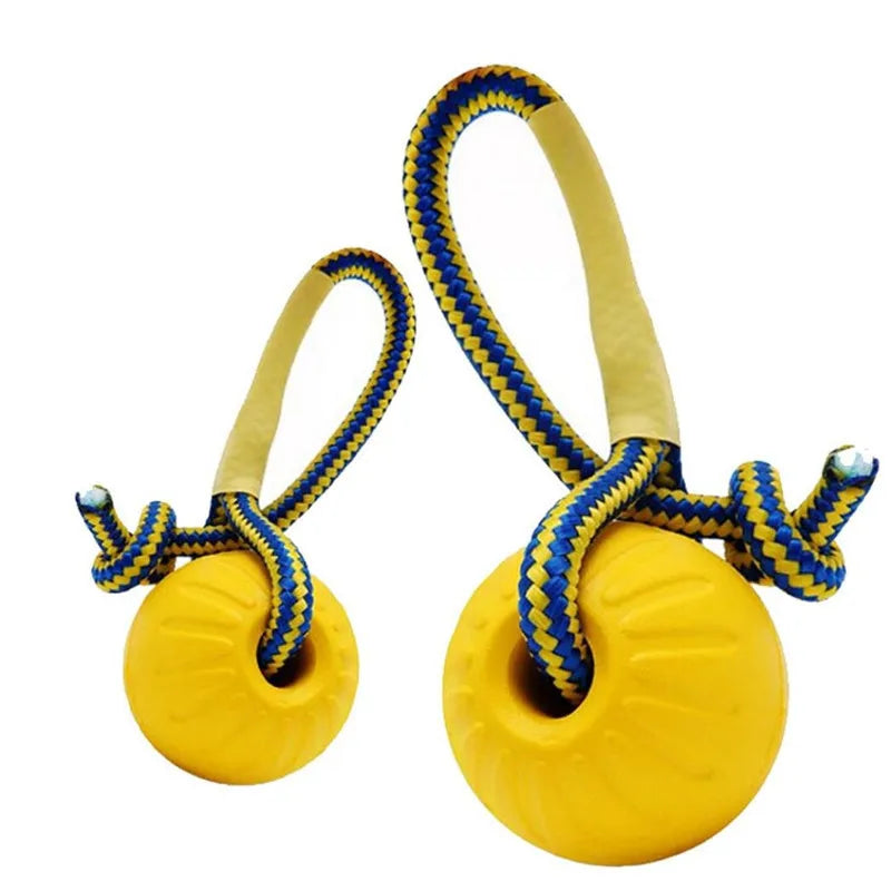 Indestructible Rubber Teeth Bite Ball Fun Training Ball