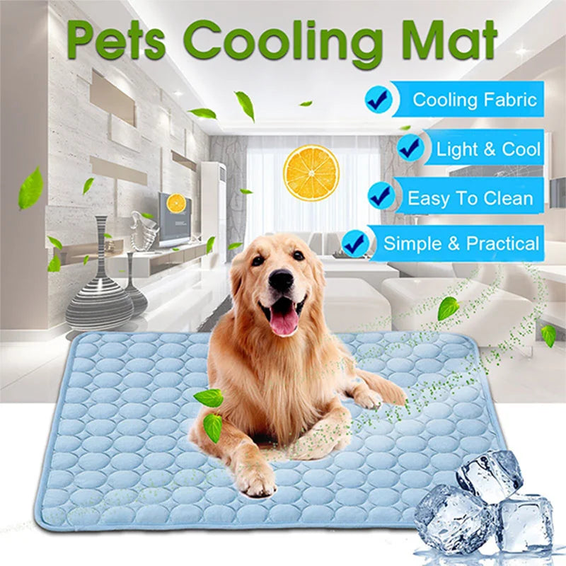 Esterilla transpirable para perros y gatos, manta refrescante para perros