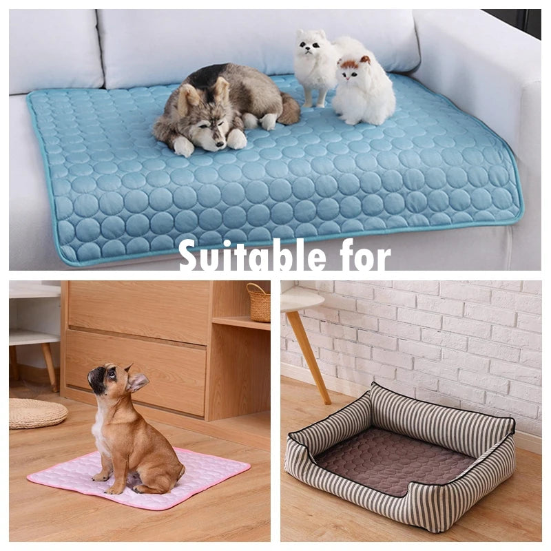 Esterilla transpirable para perros y gatos, manta refrescante para perros