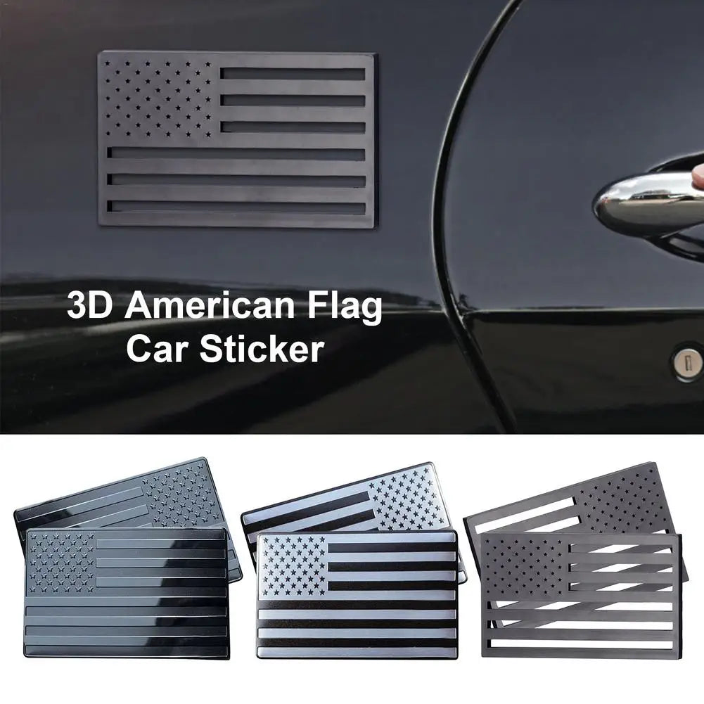 3D USA American Flag Car Emblem Decals Sticker