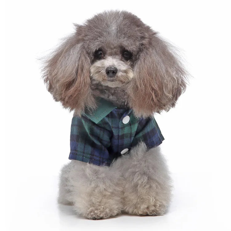 Traje de chaquetas de boda azul para perros con pajarita azul, tela formal para cachorros y gatos