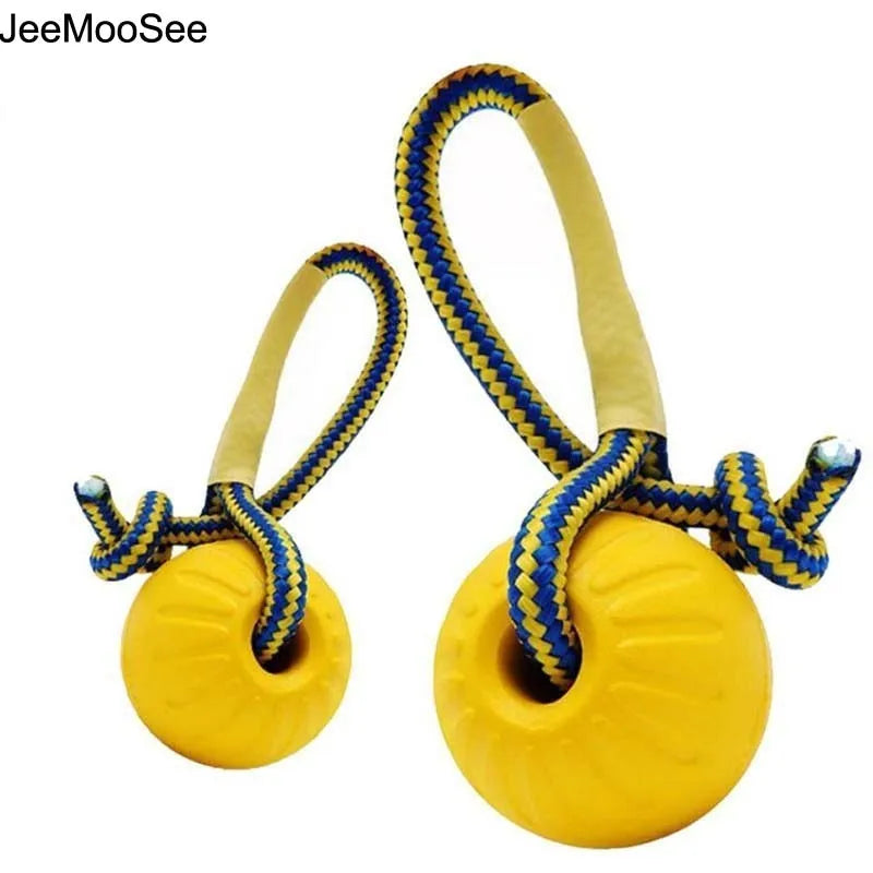 Indestructible Rubber Teeth Bite Ball Fun Training Ball