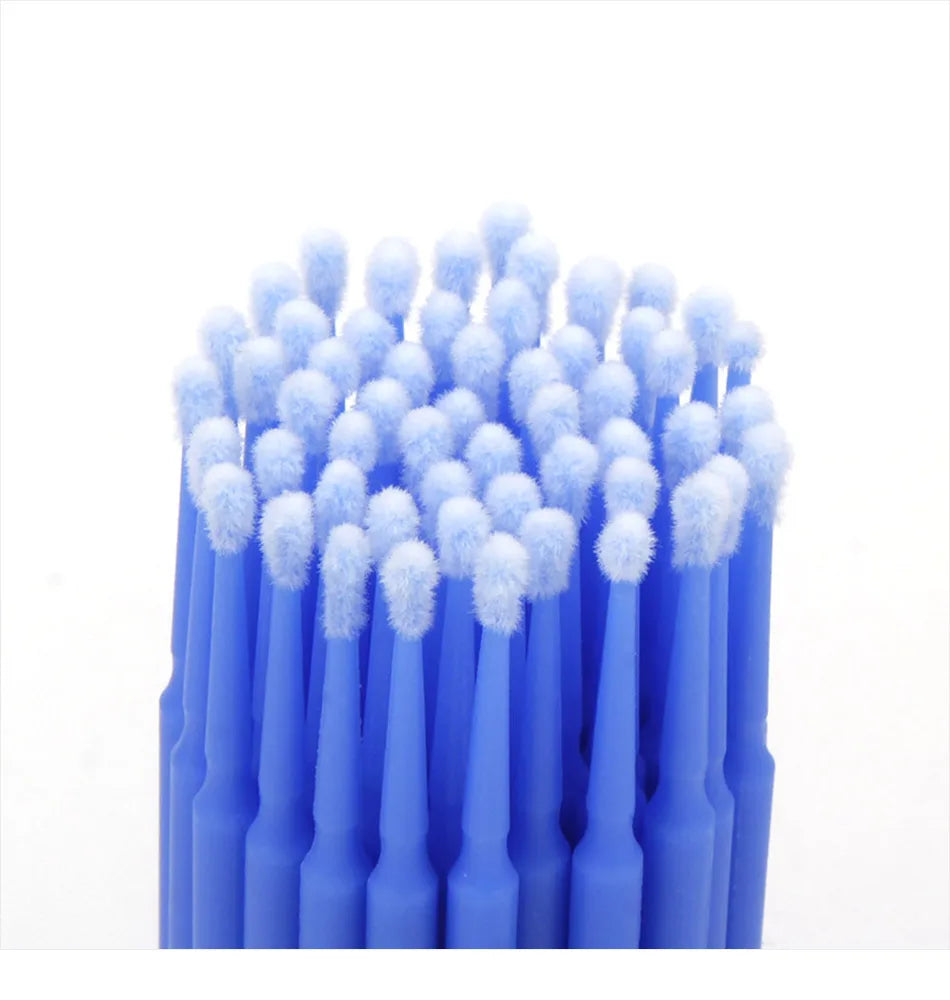 Disposable Eyelash Brushes Cotton Swab Individual Microbrush