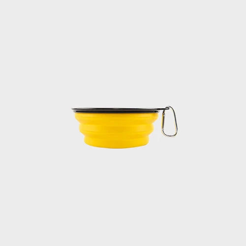 Cuenco de agua plegable de silicona para perros y gatos, cuenco para mascotas, c