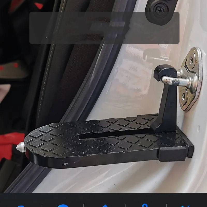Automatic door assist pedal universal lock hook alloy
