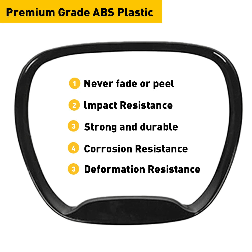 Car Steering Wheel Trim Cover Black Stickers for Dodge Charge