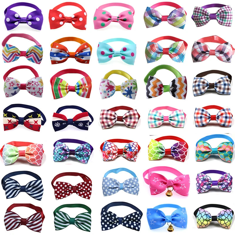 20pcs Dog Accessories Bulk Bow Tie Dog Collar Bowtie