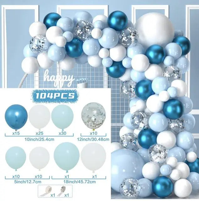 Kit de arco de guirnalda de Globos, decoración de fiesta de cumpleaños, sumini