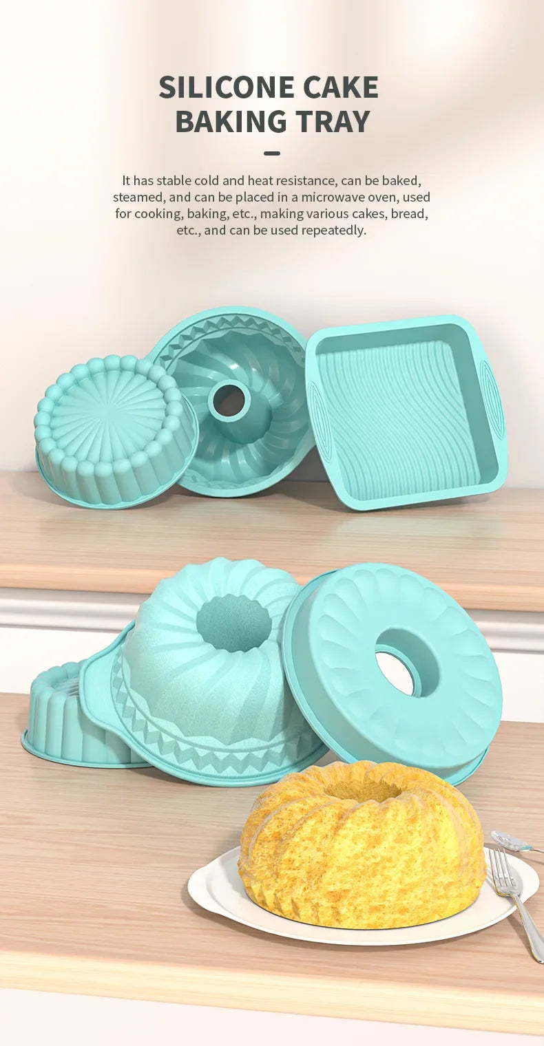 3D Silicona Pastel Molde Decoración Herramienta DIY Pastelería Herramientas pa