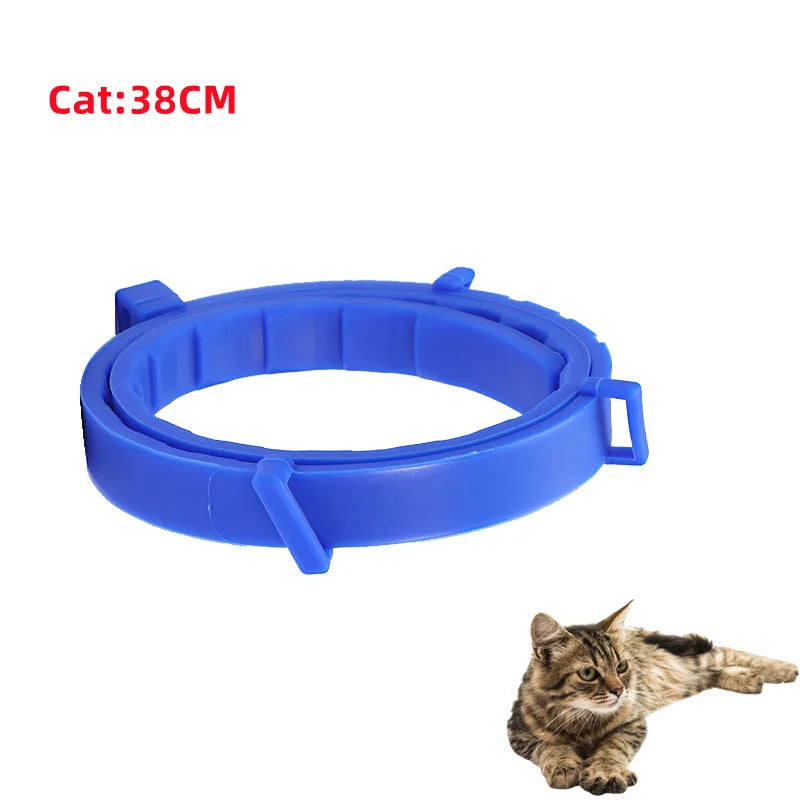 Collar antiparasitario para mascotas, accesorio retráctil de protección para pulgas y garrapatas