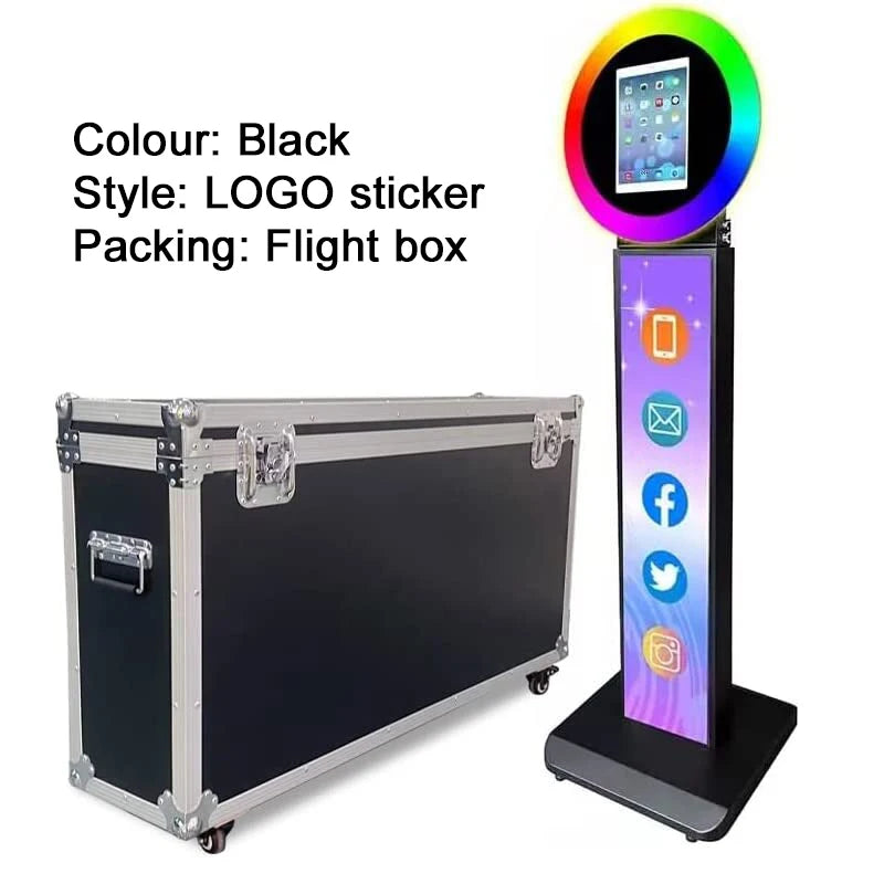 Carcasa de máquina de Selfie para fotomatón de iPad, soporte ajustable, logoti