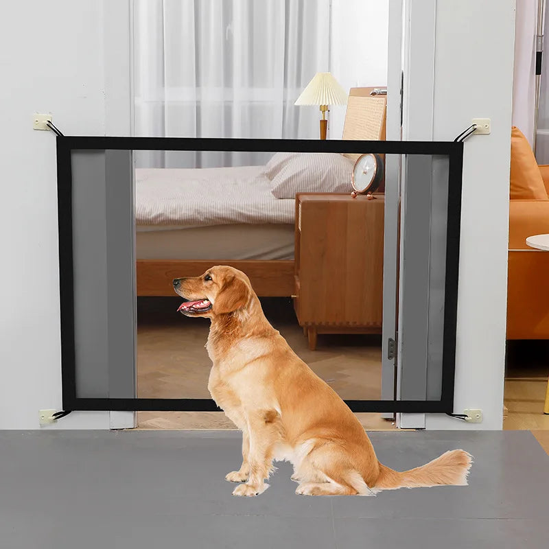 4 Pieces Hook Dog Barrier Fences, Red Insulated Pet Fences
