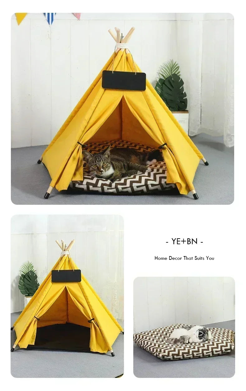Portable Pet Tent Removable and Washable Dog House