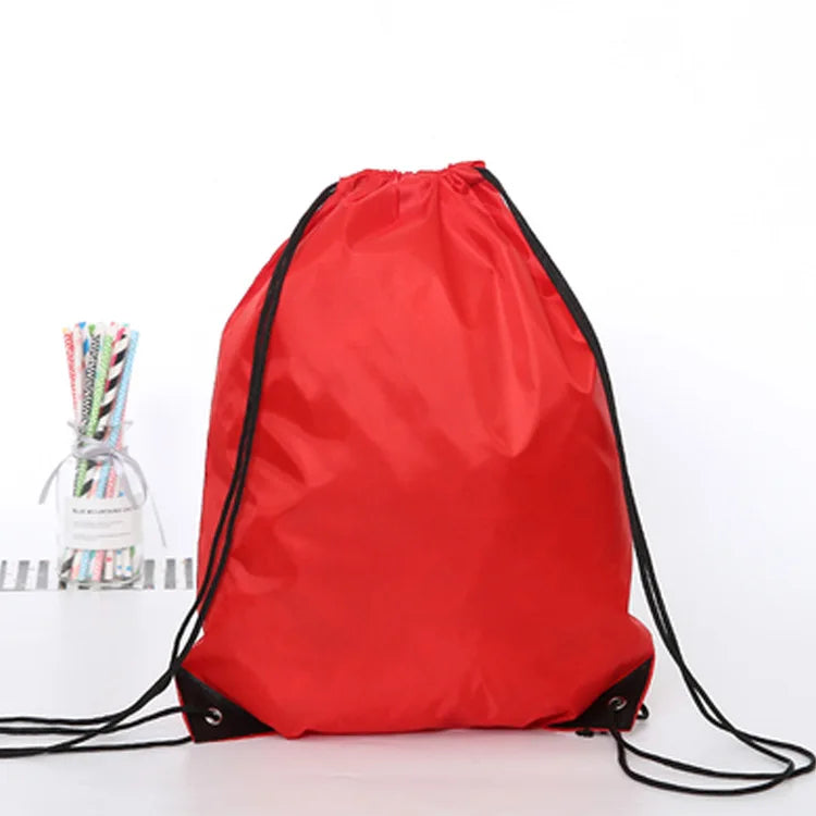 Bolsa de gimnasio impermeable con cordón, mochila de viaje al aire libre DIY, bolsas de compras, natación, baloncesto, Yoga, deportes