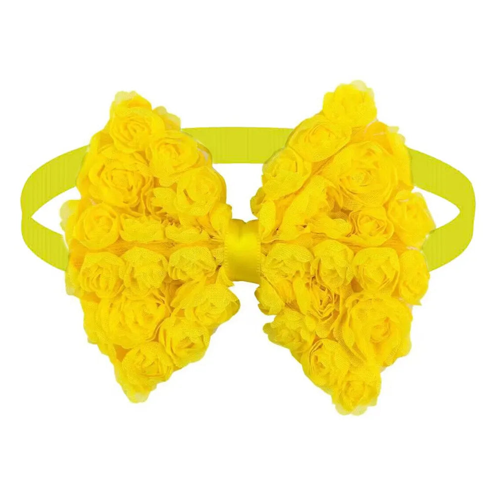 30 Pieces. Big Dog Bow for Valentine's Day Dog Grooming Product Pink Chiffon St
