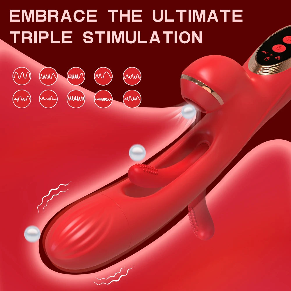 Vibrador con ventosa para mujer, potente juguete sexual, succionador de clítori