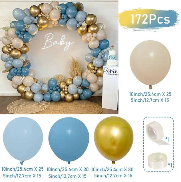 Kit de arco de guirnalda de Globos, decoración de fiesta de cumpleaños, sumini