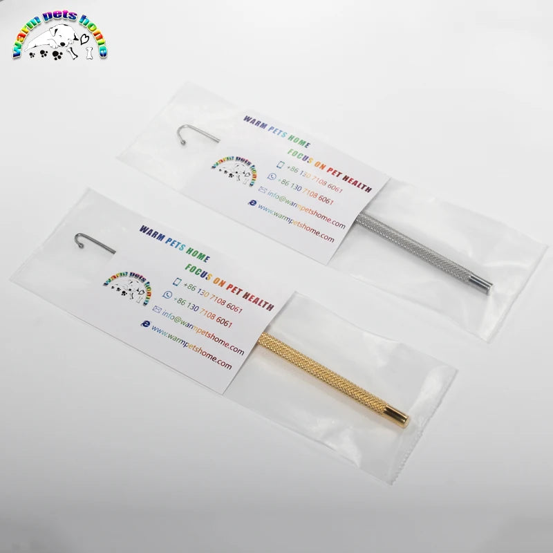 Gancho uterino para animales, perro, gato, ovario, Spay, Snook, gancho de 172mm,