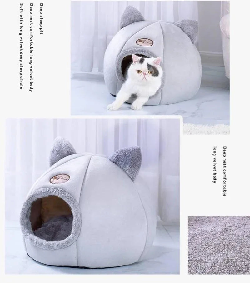 Comfortable bed for deep sleep in winter, cat mat, basket