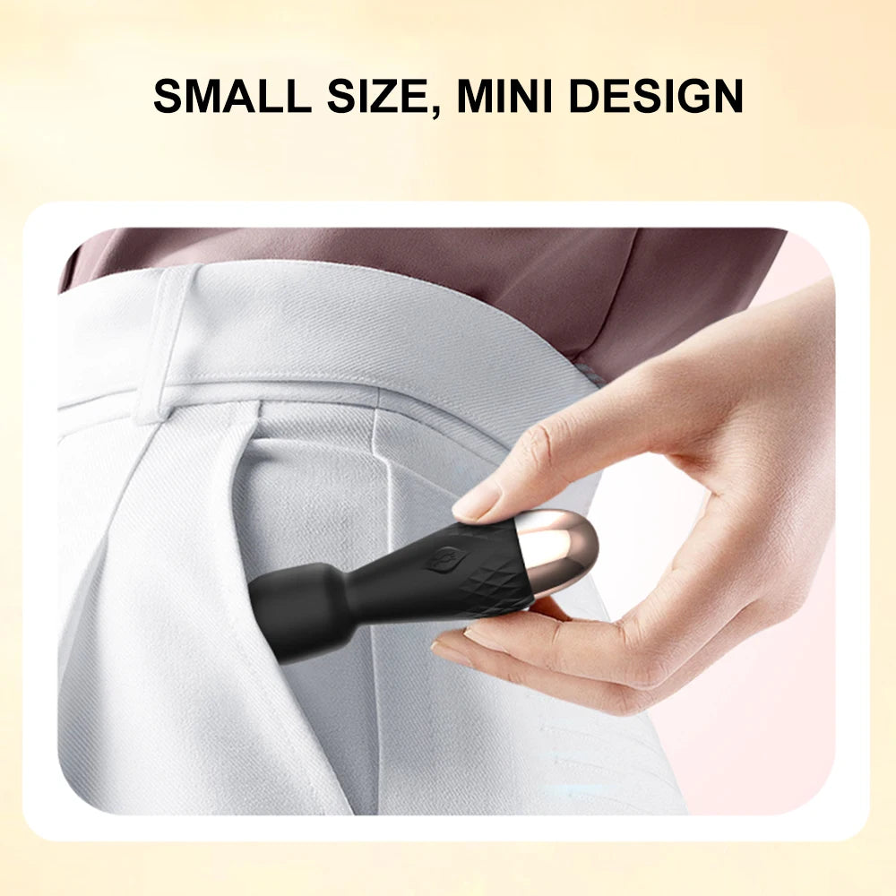 Mini vibrador de vibración fuerte para mujeres y adultos, palo mágico, masajea