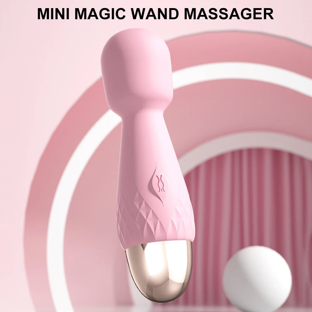 Mini vibrador de vibración fuerte para mujeres y adultos, palo mágico, masajea