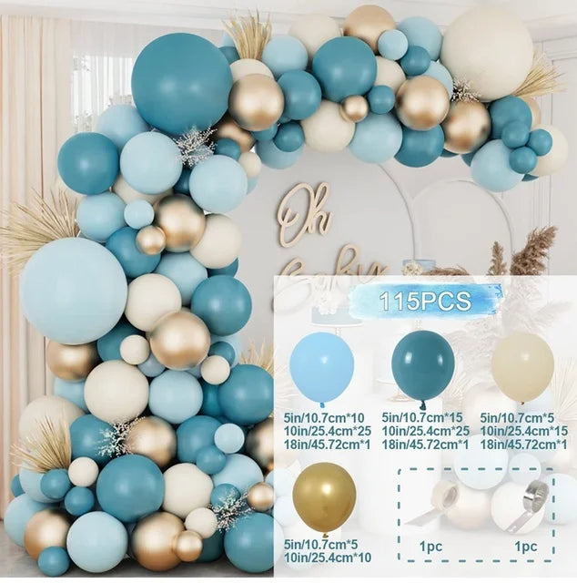 Kit de arco de guirnalda de Globos, decoración de fiesta de cumpleaños, sumini