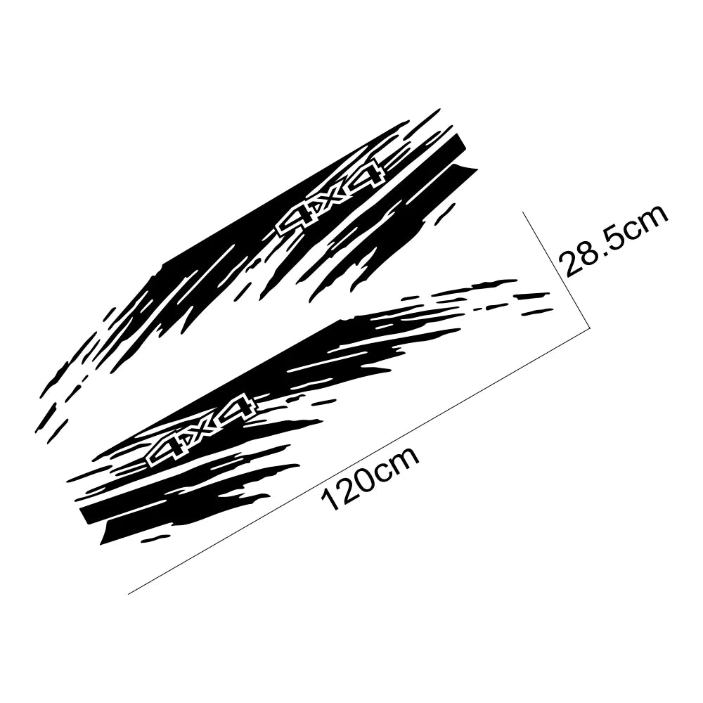 Mudslinger Style Sticker for Truck Bed Car Splash Kit