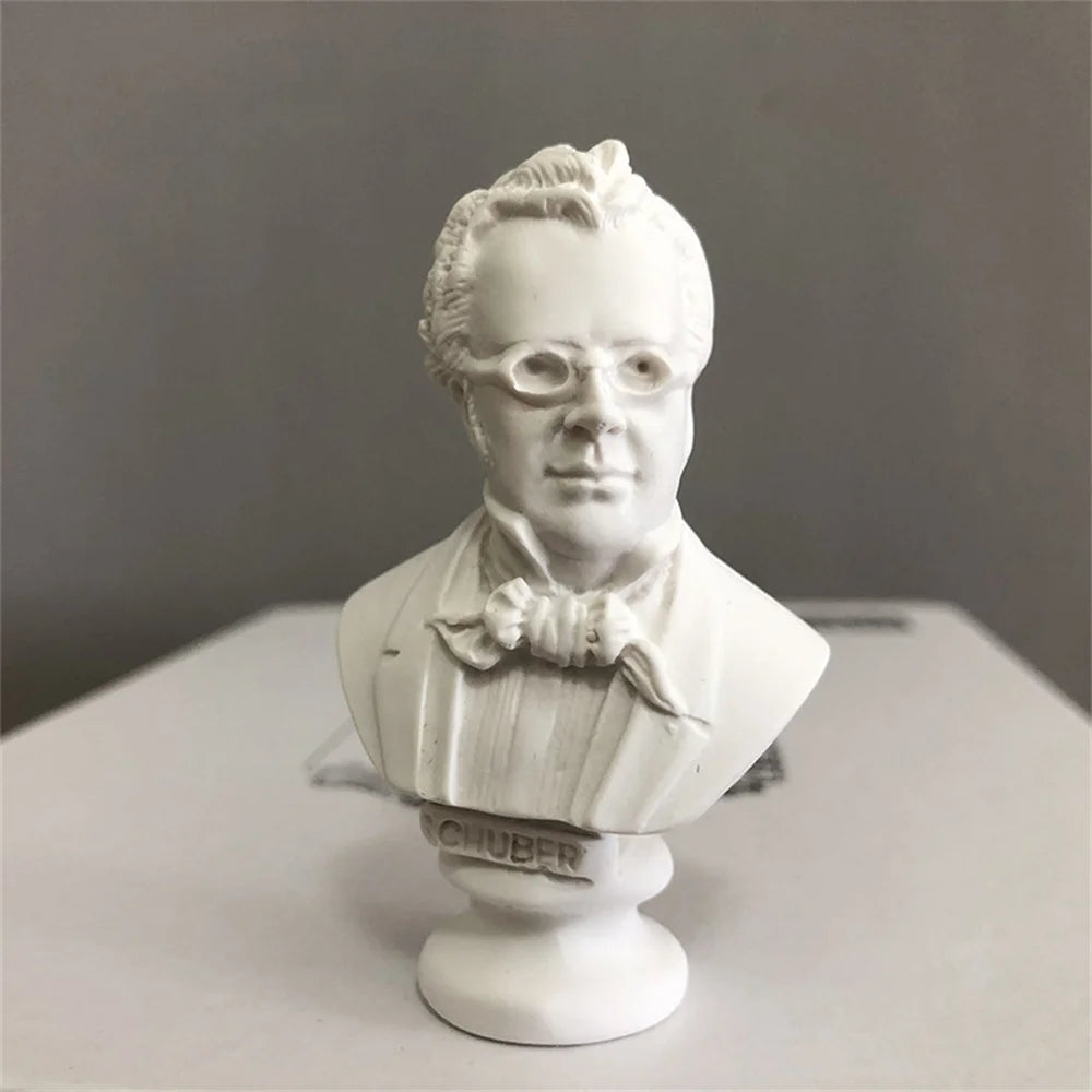 Estatua de David de resina, Mini cabeza, arte de decoración, mitología nórdica, música, figura de artista, estatua, escultura de Arte moderno europeo