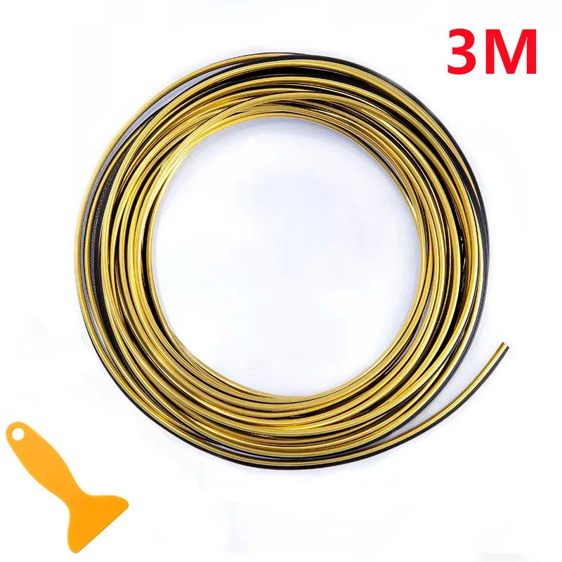 Tiras embellecedoras para Interior de coche, rellenos universales para huecos de