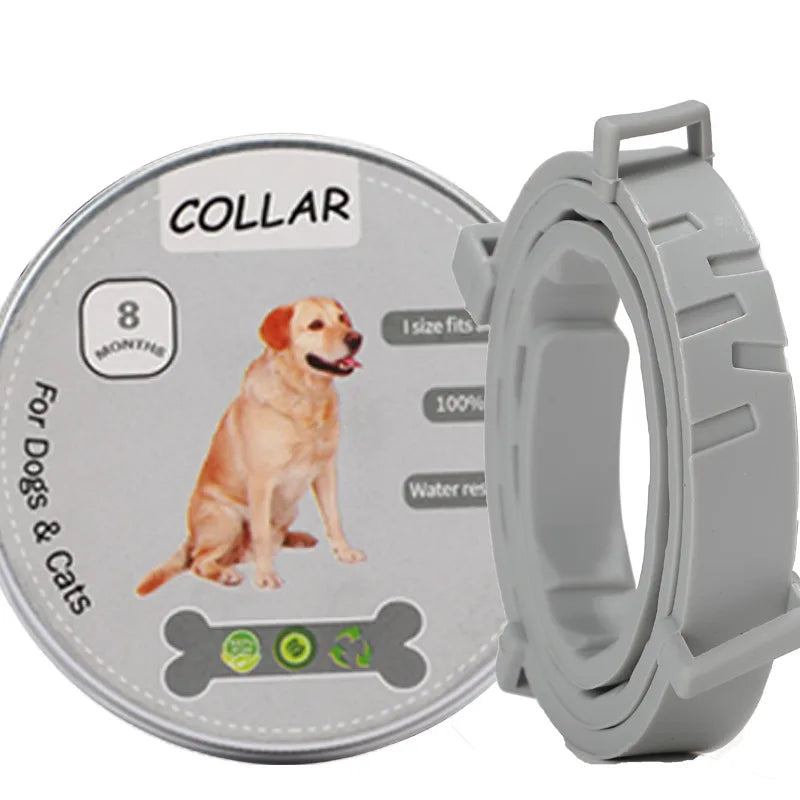 Collar antiparasitario para mascotas, accesorio retráctil de protección para pulgas y garrapatas