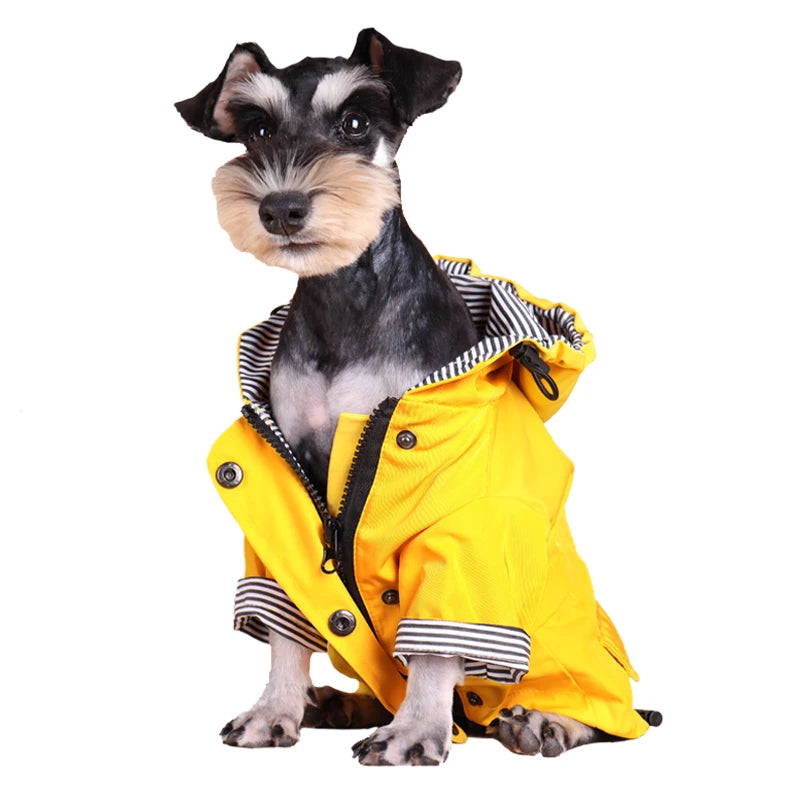 Chubasquero impermeable para perros grandes, chaqueta a prueba de viento para ma