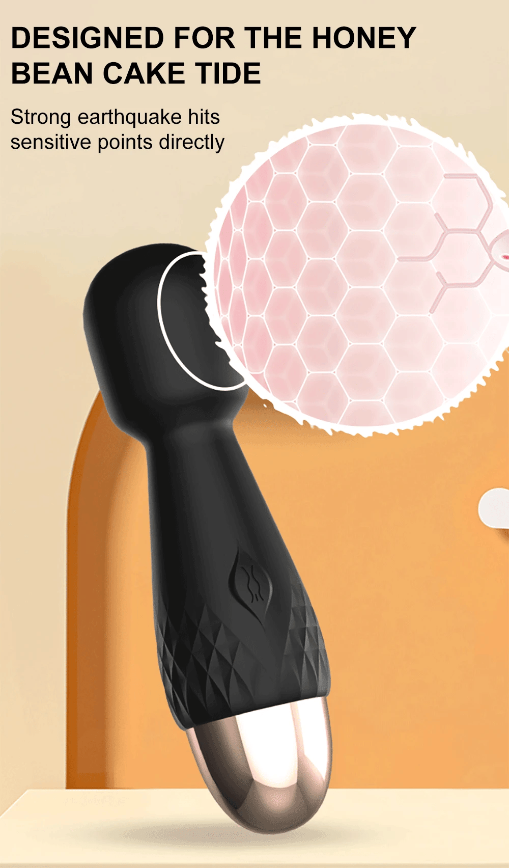 Mini vibrador de vibración fuerte para mujeres y adultos, palo mágico, masajea