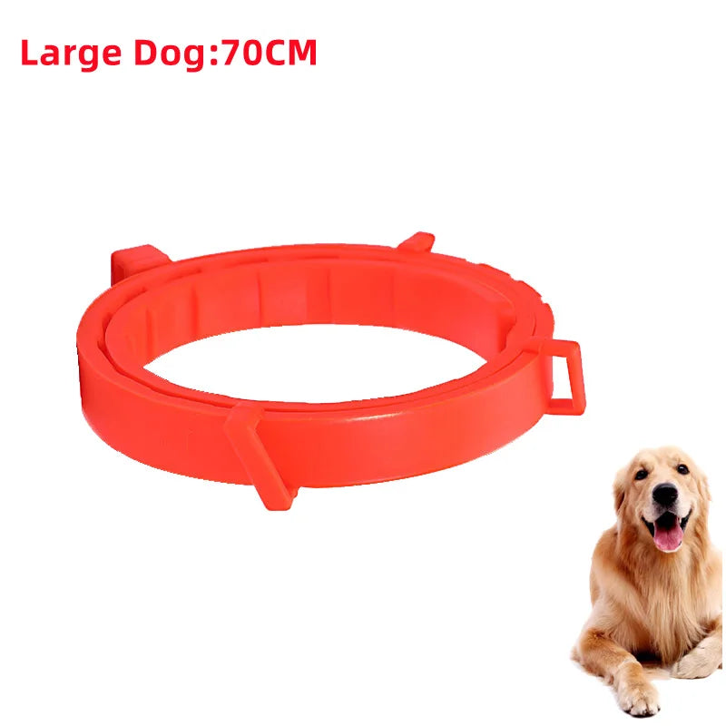 Collar antiparasitario para mascotas, accesorio retráctil de protección para pulgas y garrapatas
