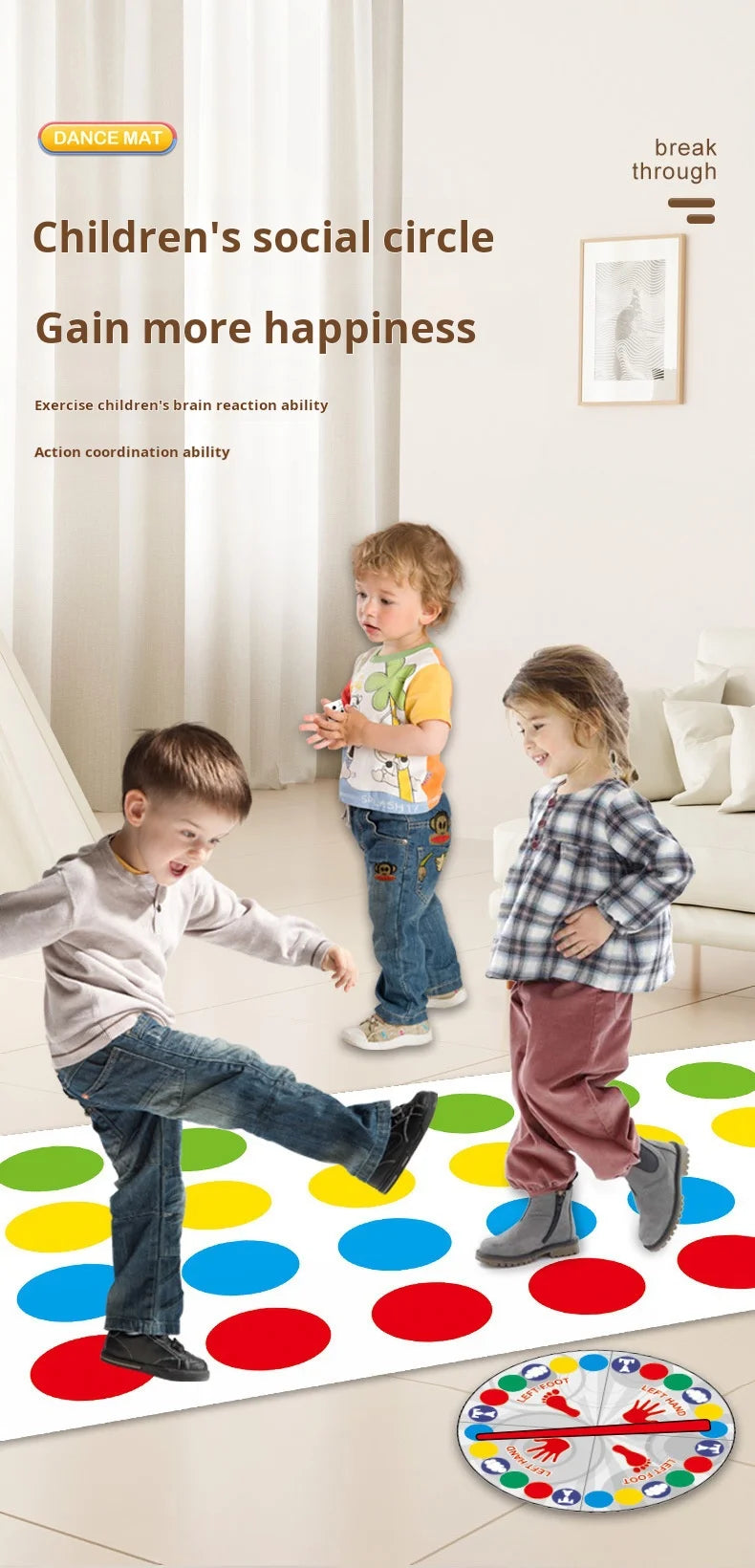 Family Party Game for Kids Adults Indoor Twisting Toys