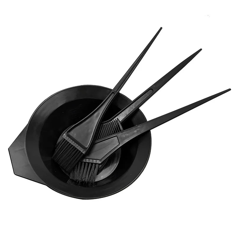 Juego de brochas desechables para teñir el cabello, pinzas para la oreja, cuenc