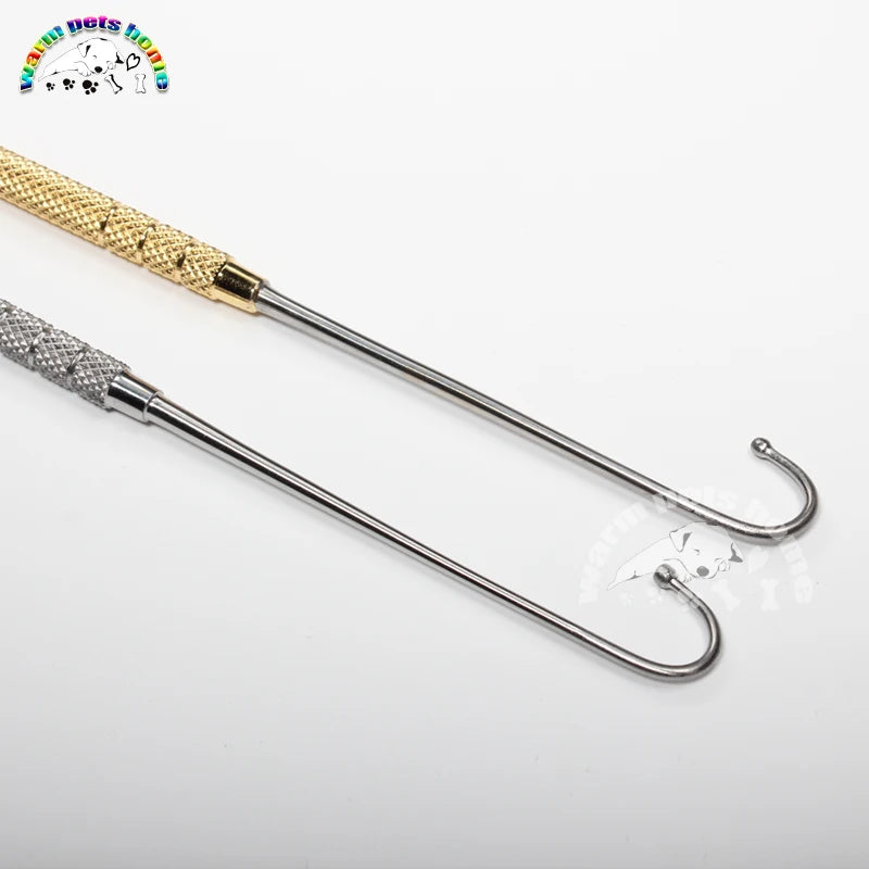 Gancho uterino para animales, perro, gato, ovario, Spay, Snook, gancho de 172mm,