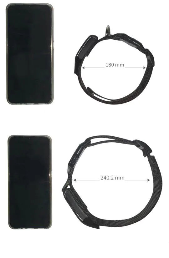 Collar antipérdida para mascotas Pantalla LED Bluetooth Tamaño ajustable Noche Luminosa USB
