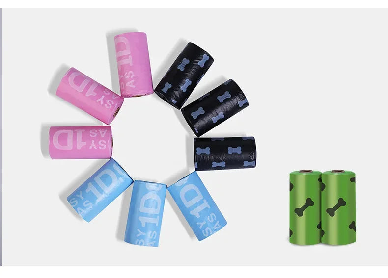Disposable biodegradable dog poop bags, biodegradable bags