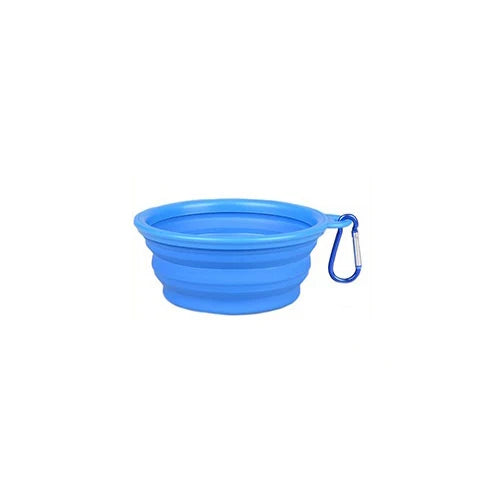 Cuenco de agua plegable de silicona para perros y gatos, cuenco para mascotas, c