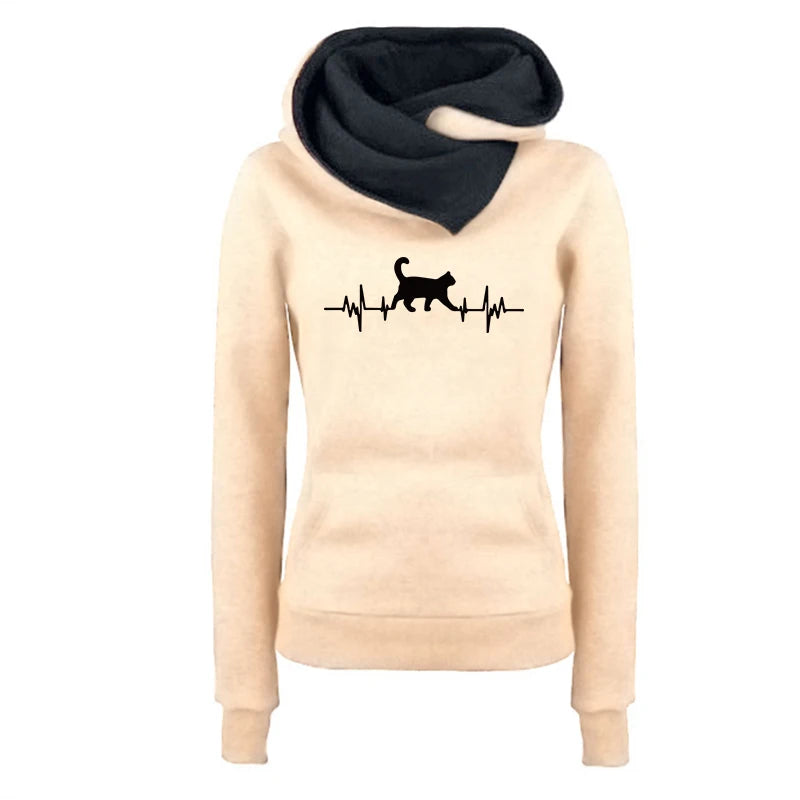 Women's Long Sleeve Pullovers Fashion Casual Sweatshirts Streetwear p