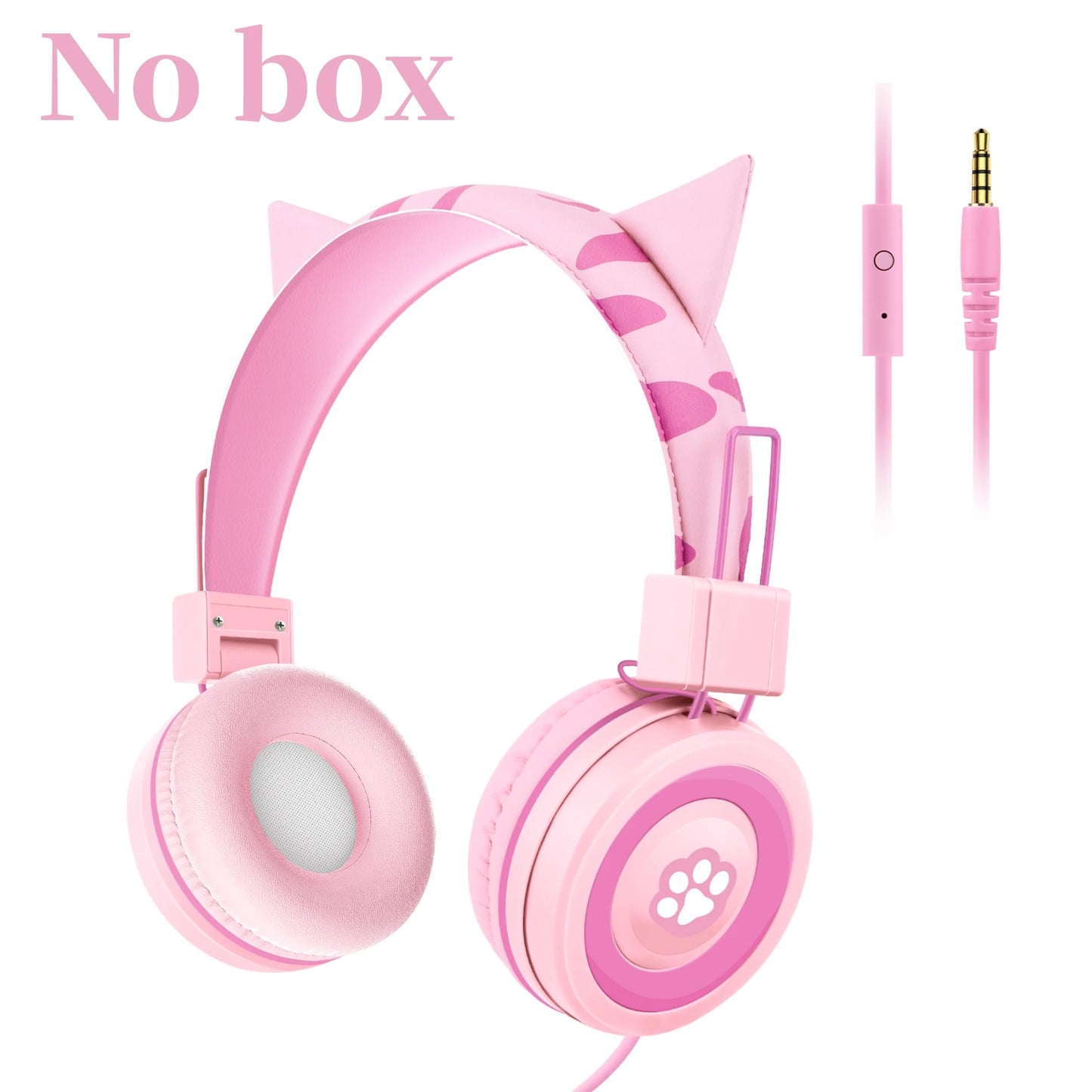 Auriculares de dinosaurio con cable para niños, auriculares con micrófono y bonitos límite de volumen de 85dB para iPad/Kindle/Fire Tablet